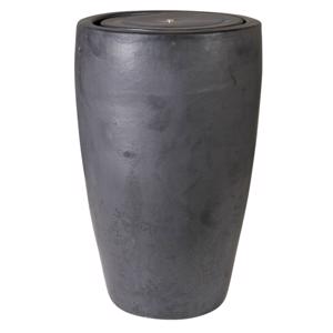 Glazed Ceramic Praga Hi Fountain - Matt Black